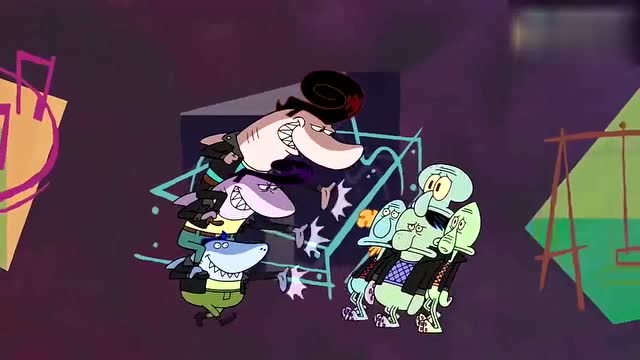 海绵宝宝加入鲨鱼舞团