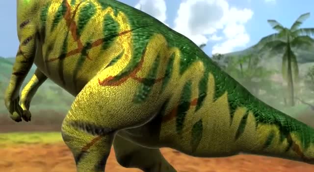 功夫恐龙无影腿!三角龙vs鸭嘴龙