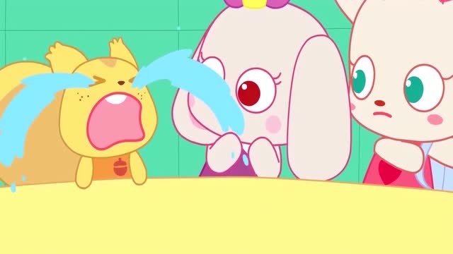 小鹿杏仁儿:松果不见了,果果好伤心!