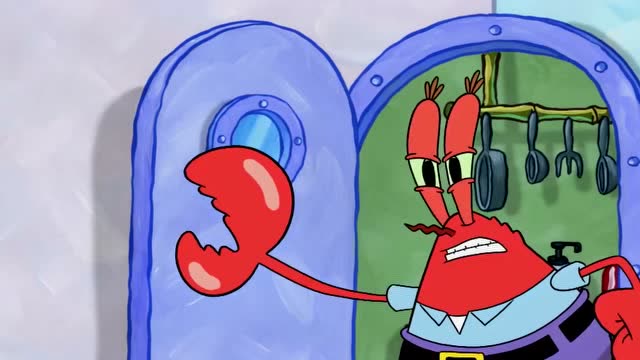 蟹老板的餐厅快被小孩子哭倒闭,蟹老板也坐在地上哇哇大哭