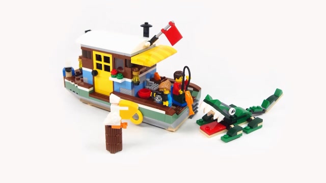 乐高积木创意百变31093 第一种玩法河边船屋