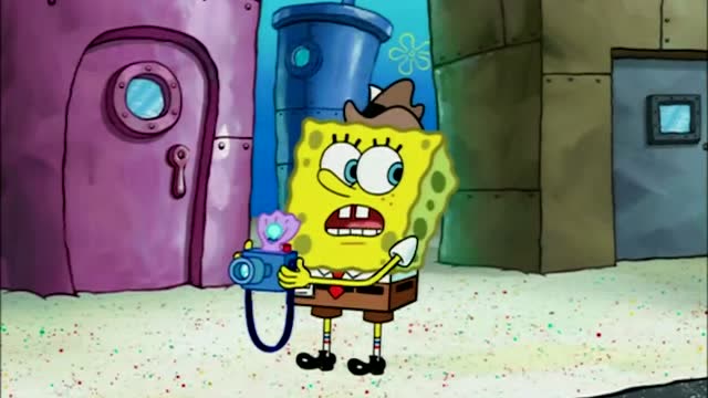 海绵宝宝:海绵宝宝成了蟹煲王的记者