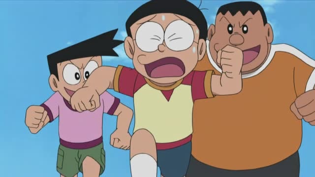 《哆啦a梦》哆啦a梦把大雄变得好小,小夫和胖虎没捉到大雄!