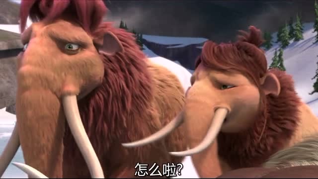 冰川时代:看着失落的刺猬,女孩很难过,怎样打破这僵局呢