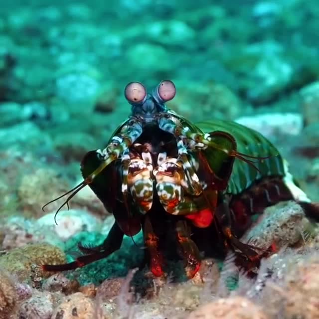 眼睛乱转的可爱龙虾