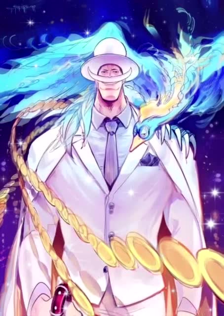 海贼王动态壁纸:白胡子和不死鸟马尔科的时尚装扮