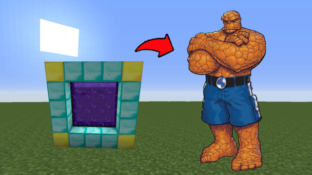 我的世界传送门教程教大家传送进神奇四侠石头巨人的世界