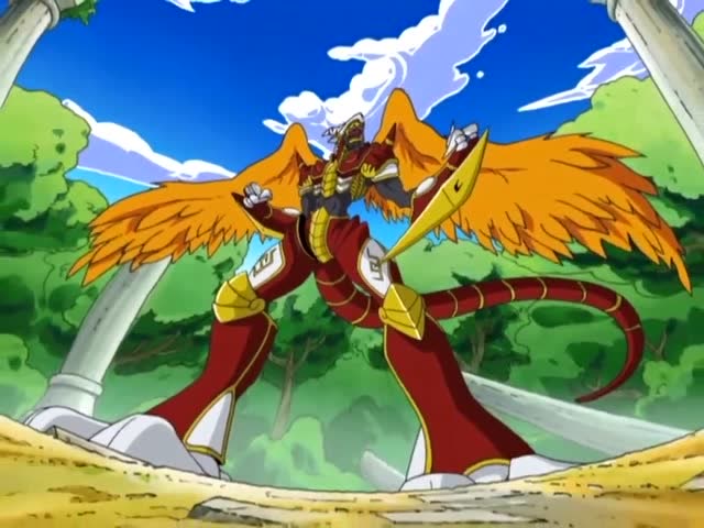 数码宝贝04:友树的斗士之魂被抢,炎龙兽出现击退巨岩兽