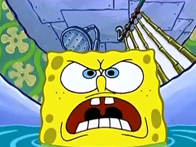 海绵宝宝吸水变成巨无霸,小蜗要倒霉了啊