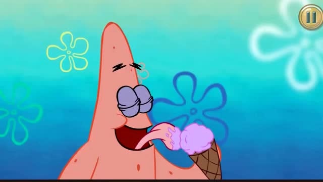 派大星吃雪糕好开心