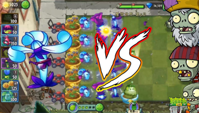 植物大战僵尸2摩登世界:新植物夜影龙葵,直线距离秒杀僵尸!