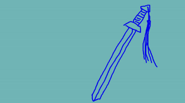 亲子游戏室:简笔画,冷兵器-剑