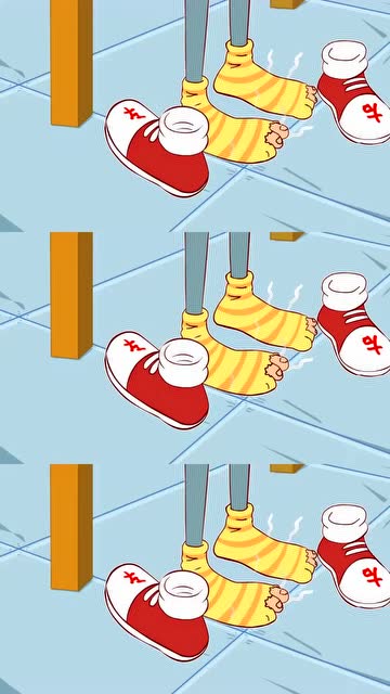 阿衰阿衰也忒抠门了袜子都破了好几个洞大脸妹你有点同情心行不