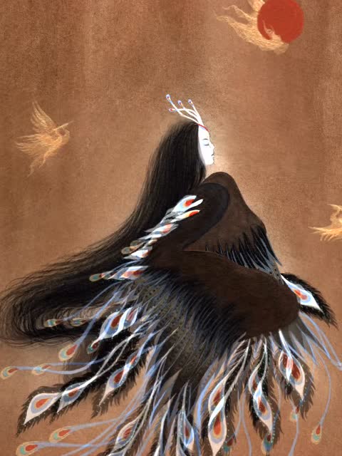 山海经异兽之五色鸟