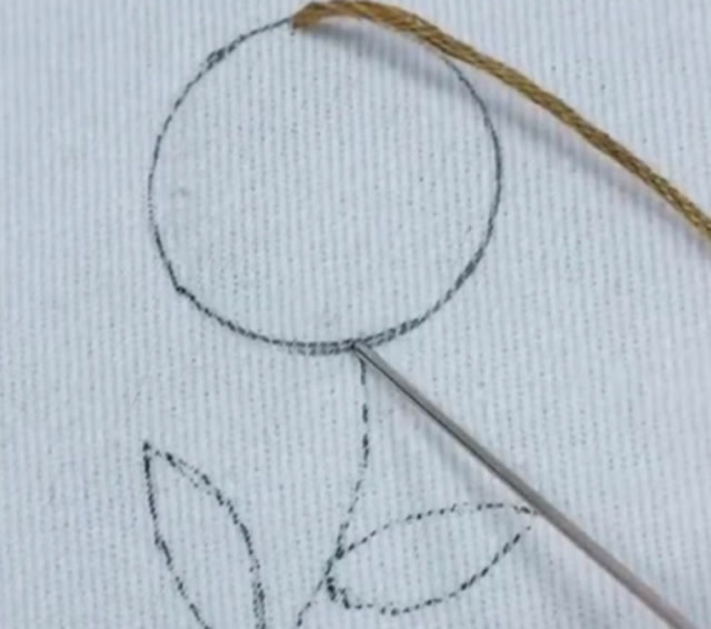 我亲手缝的太阳花,多么栩栩如生的花儿,这针法超牛!