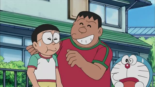 哆啦a梦:胖虎对自己长相很自信,逼着大雄整容成自己模样,丑哭!