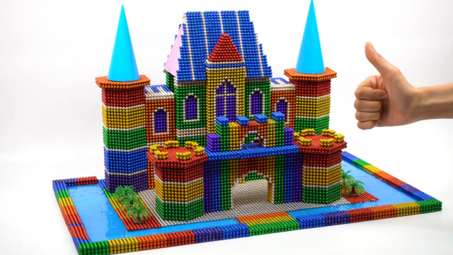 创意巴克球教程,如何用彩色巴克球建造城堡宫殿?五颜六色,超漂亮呢