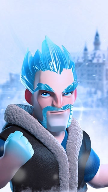 手绘部落冲突·皇室战争的传奇卡牌寒冰法师!