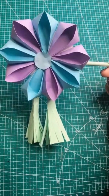 超简单的手工折纸簪子各位家长学起来吧