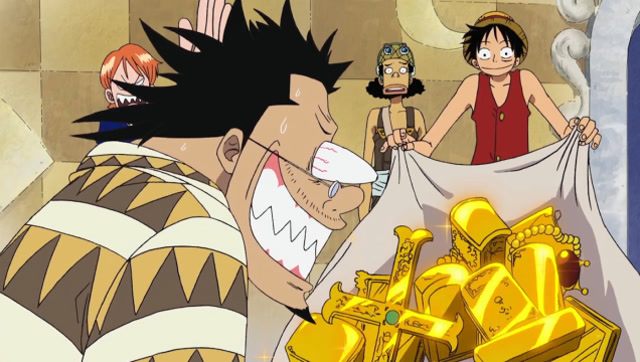 海贼王:服了路飞,一麻袋的黄金就直接露出来?给娜美看懵了!