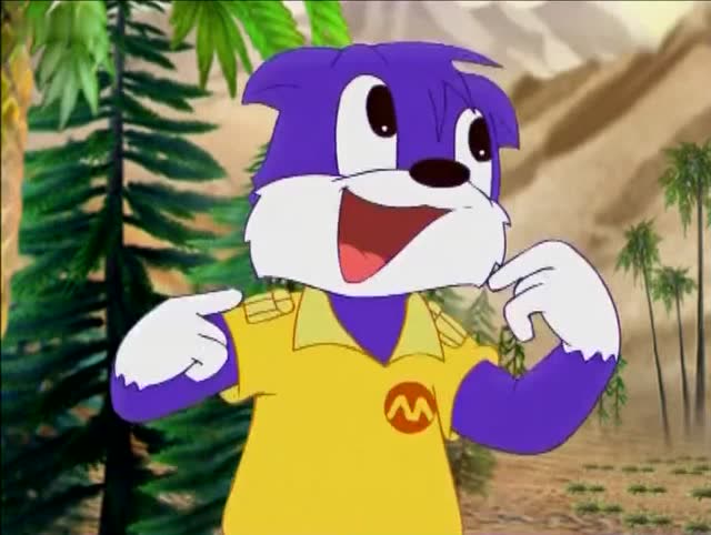 恐龙时代蓝猫被翼龙追得团团转