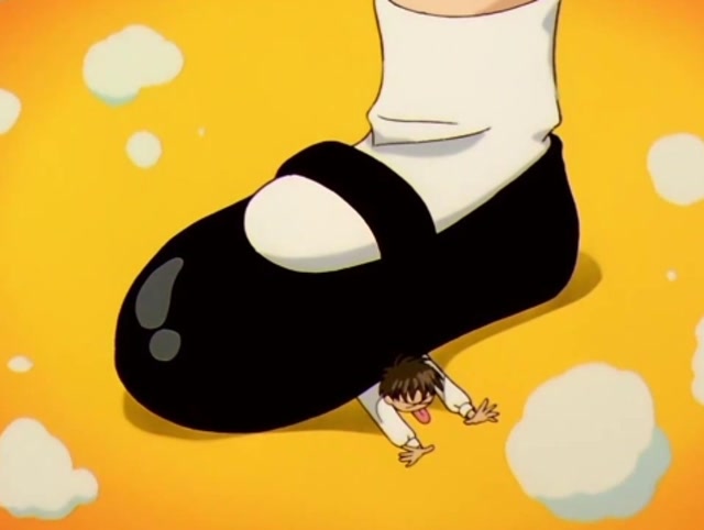 百变小樱:小樱在幻想,她把哥哥踩扁了,小樱心里出气了