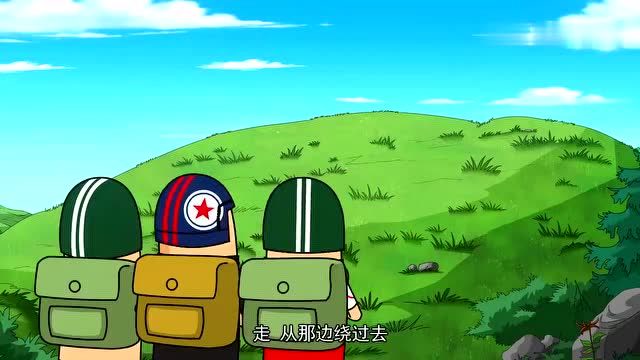 搞笑吃鸡动画:霸哥小队在山顶遇到敌人,两队人兜兜转转全失去斗志
