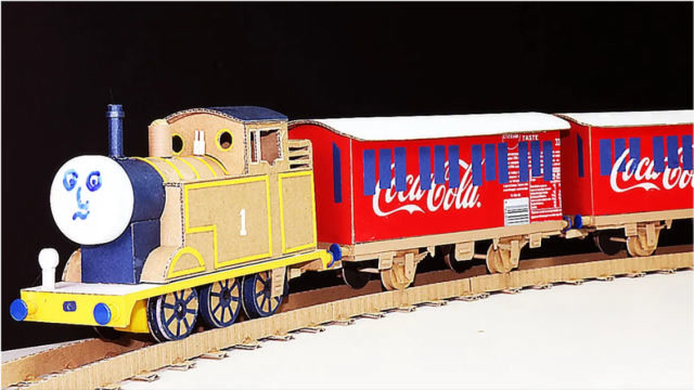 怎么制作漂亮的纸板轨道小火车?玩具都可以不用买了!