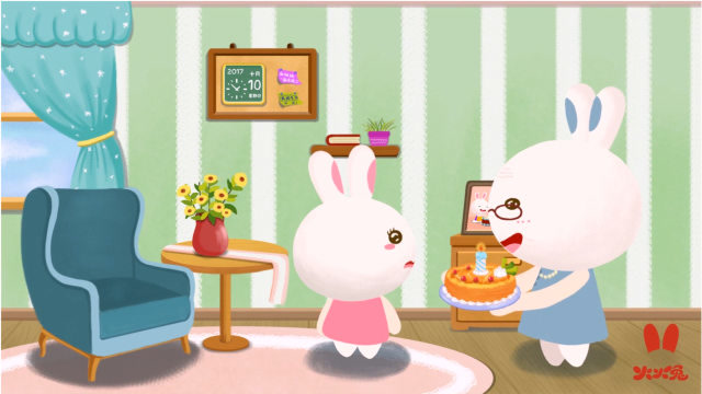 火火兔儿歌:小兔子过生日,妈妈端来大蛋糕