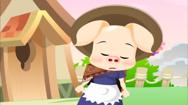 猪妈妈觉得应该让三只小猪独立生活,所以第二天小猪们就离开了