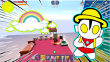 迷你世界：彩虹跑酷？跳在画框上面跑酷！
