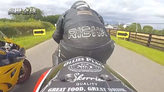 曼岛tt多人追逐战刺激的连续压弯超车第一人称视觉心临其境