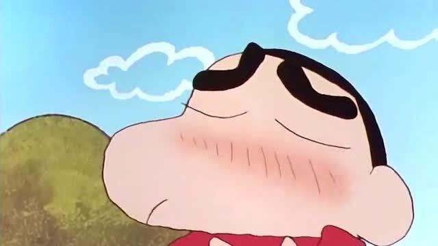 蜡笔小新:小新脸红的表示,发烧了可以跟妈妈撒娇