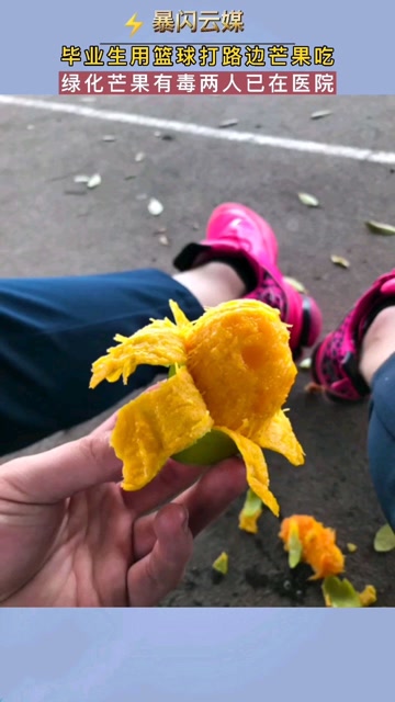 毕业生用篮球打路边芒果吃绿化芒果有毒两人已在医院
