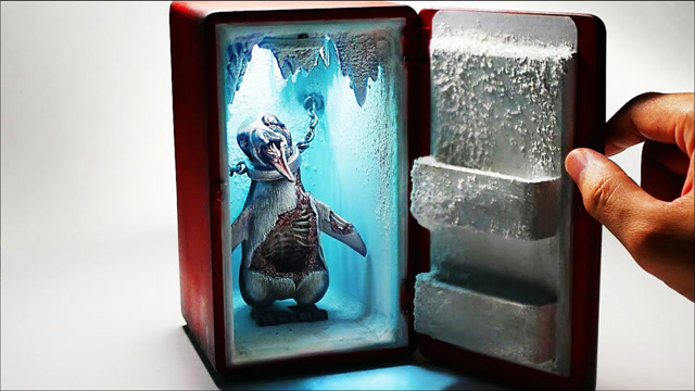 这才叫民间手艺人,制作冰箱里变异的企鹅,看得我心服口服
