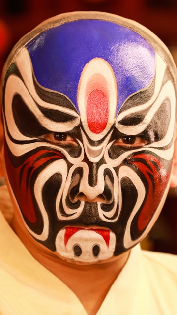 京剧脸谱之周仓