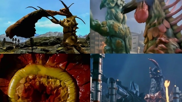 怪兽吃怪兽"冥"场面,格利扎一次吃了十几只#奥特曼