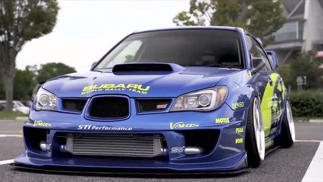 斯巴鲁翼豹wrx sti拉力赛车复刻低趴版