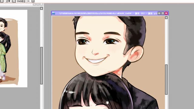 《如果蜗牛有爱情》电视剧q版绘画