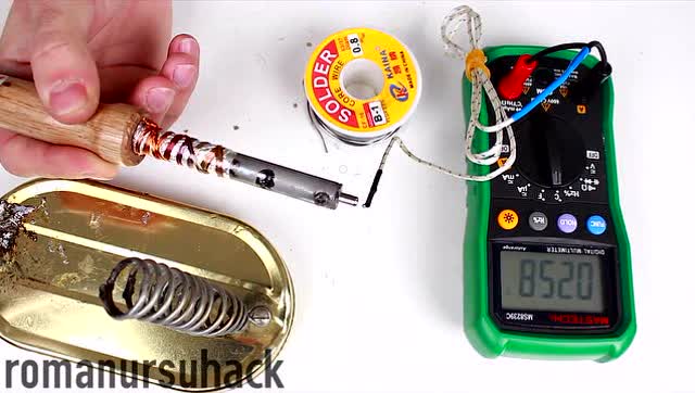 牛人教你自制电烙铁!