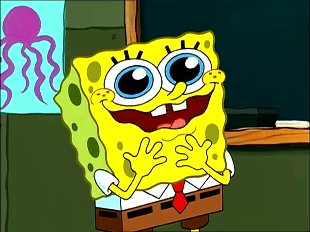 海绵宝宝拜章鱼哥为师学艺术,艺术作品的让章鱼哥目瞪口呆