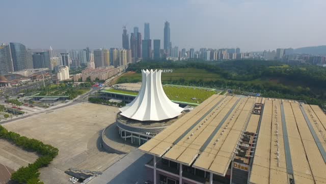 南宁国际会展中心最新航拍