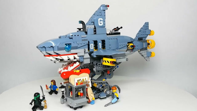 lego乐高积木幻影忍者系列 70656 加满都大鲨鱼机甲