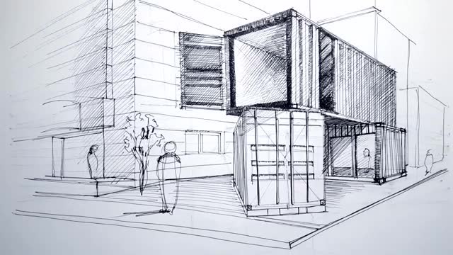 集装箱:手绘cc4441 office space