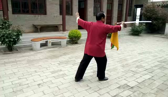 杨式太极拳正宗第五代传人乔振兴先生传统杨式十三刀教学演练