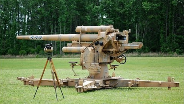 二战时期的88毫米德国高射炮这威力真猛