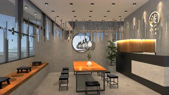黑泷堂店面效果图