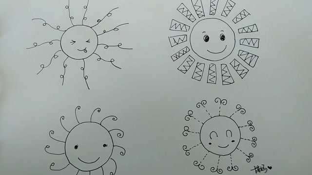 甜妈妈儿童简笔画 不一样的太阳娃娃