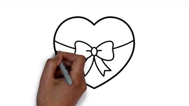 儿童学绘画,画爱心