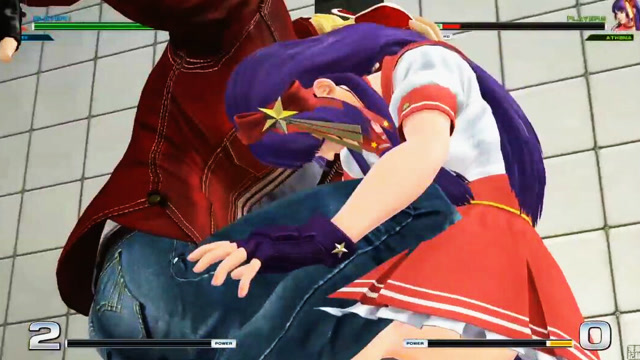 拳皇14:特瑞必杀技演示,陪练妹子受累了